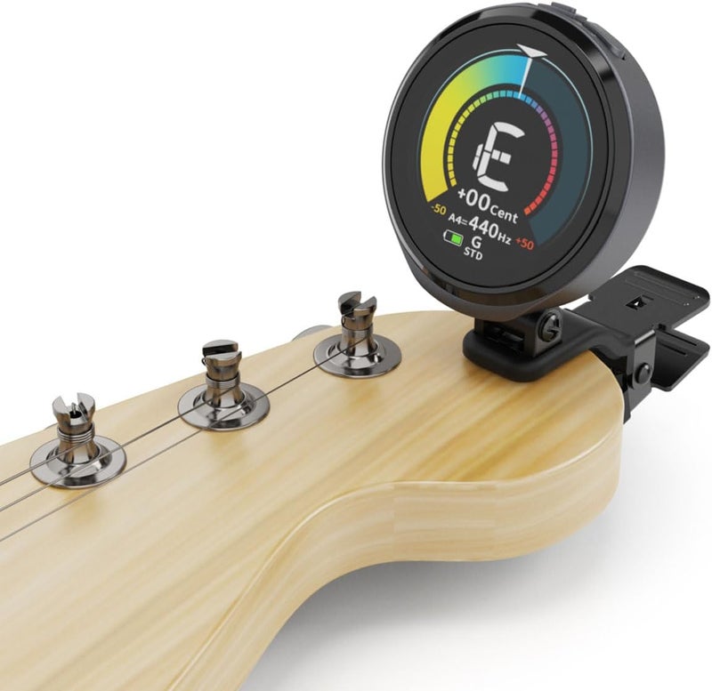 Cherub WST-915Li Rechargeable Guitar Tuner, 6 User-Customizable Displays Clip On Tuner for Guitar, Bass, Ukulele, Guitars Accessories - Image 5